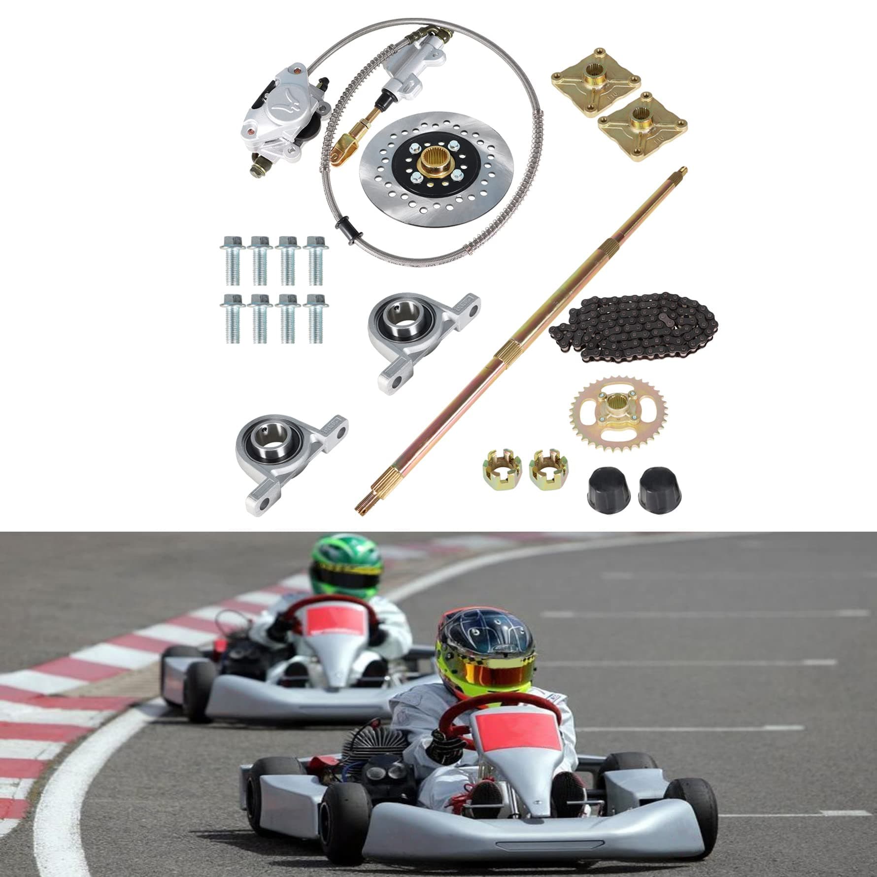 Replacement Rear Axle Assembly Kit for Go Kart ATV