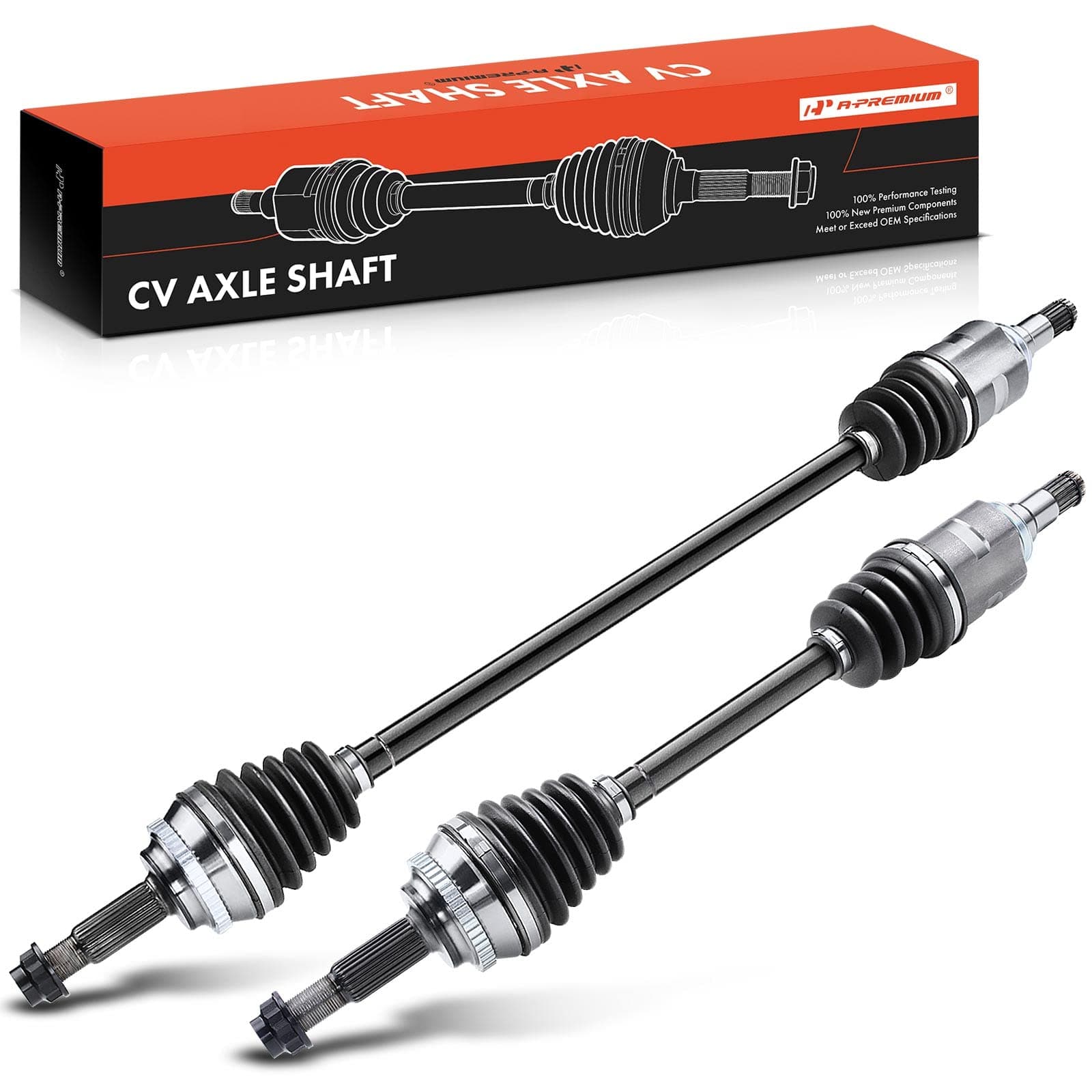 A-Premium Pair 2 Front CV Axle Shaft Assembly for Toyota Corolla 2009-2018, Matrix 2003-2013, Pontiac Vibe 2003-2010, L4