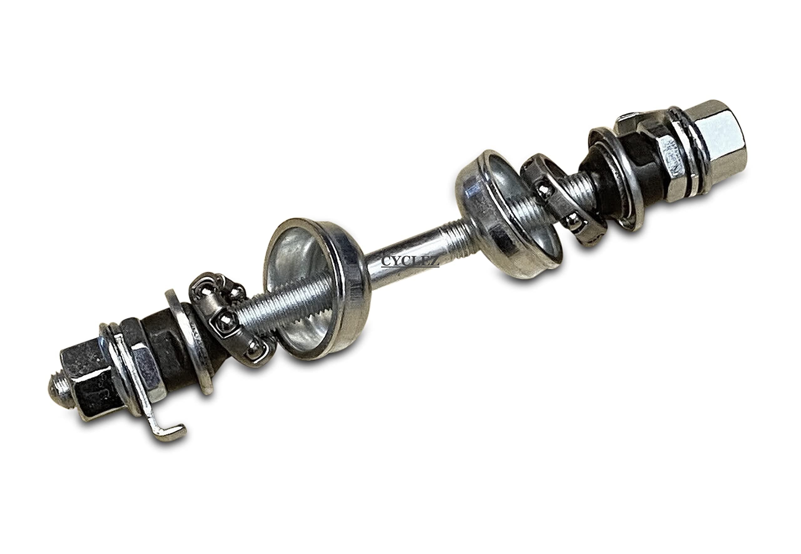 CYCLEZ 140mm 5/16" Bicycle Hub Axle Kit, Made in Taiwan
