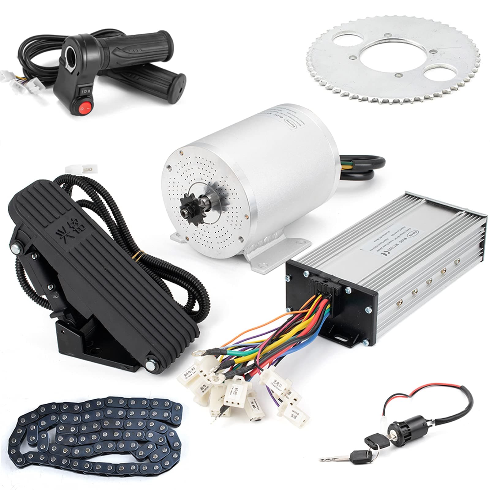 2500W 4400RPM Brushless DC Motor Kit for Electric Scooters & Motorbikes with 45A Controller