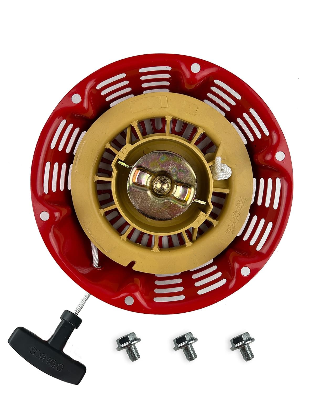 Honda GX120/GX160/GX200 4/5.5/6.5hp 159cc/163cc/196cc Generator Recoil Starter Assembly Red
