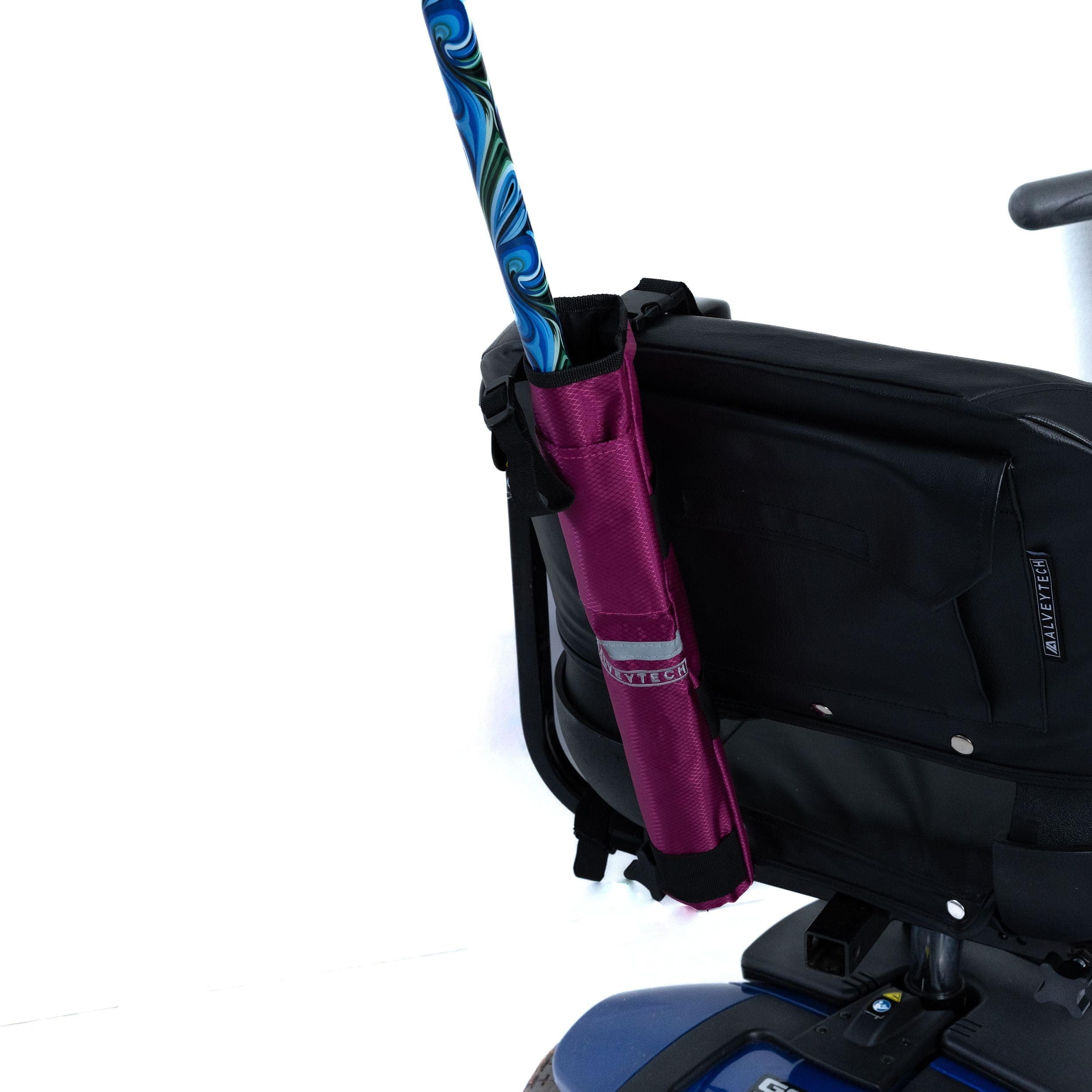 AlveyTech Berry Cane Holder with Clip Buckle for Mobility Devices