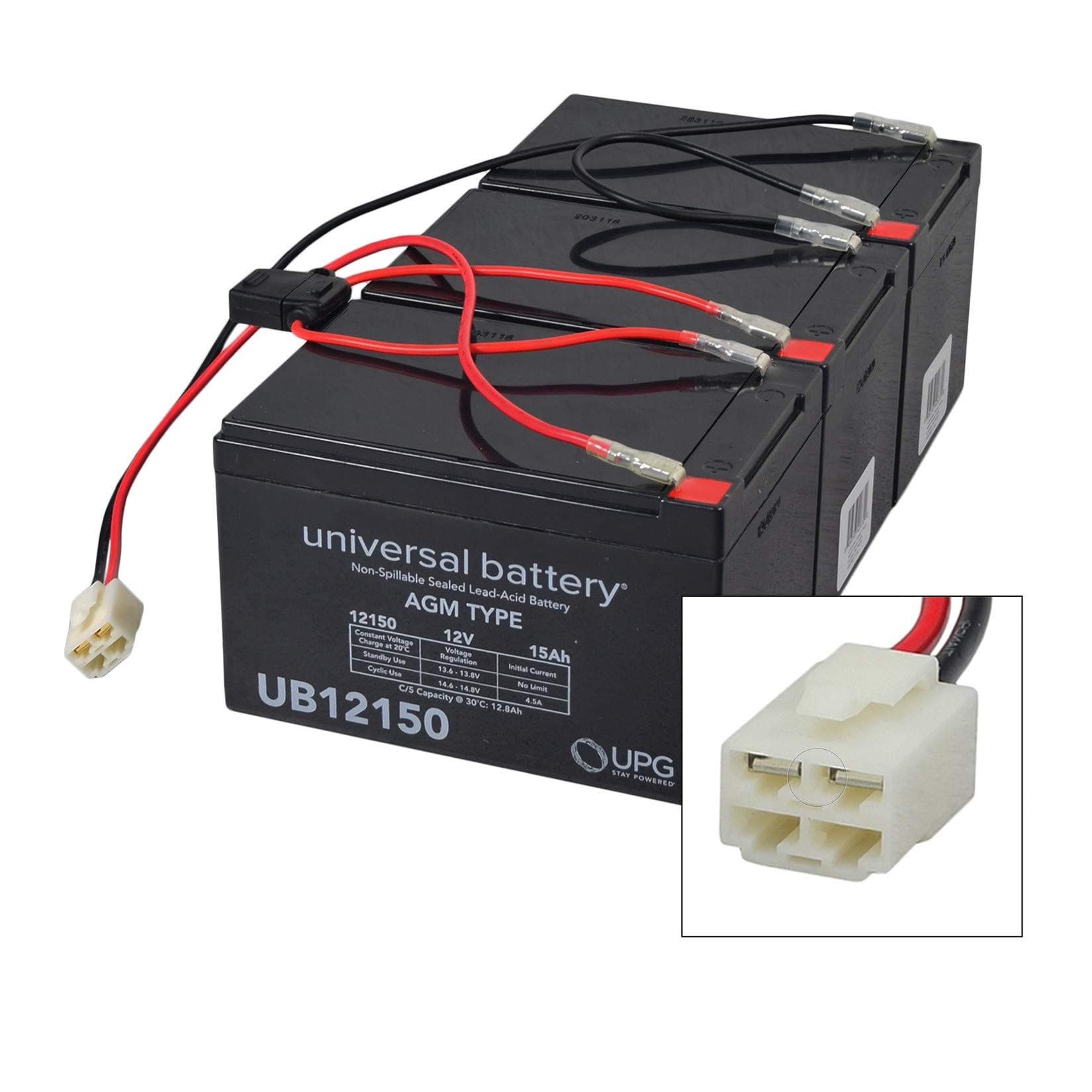 AlveyTech 36V 15 Ah Battery Pack for Razor SX500 - Replacement Battery Set for Electric Kids Dirt Bike