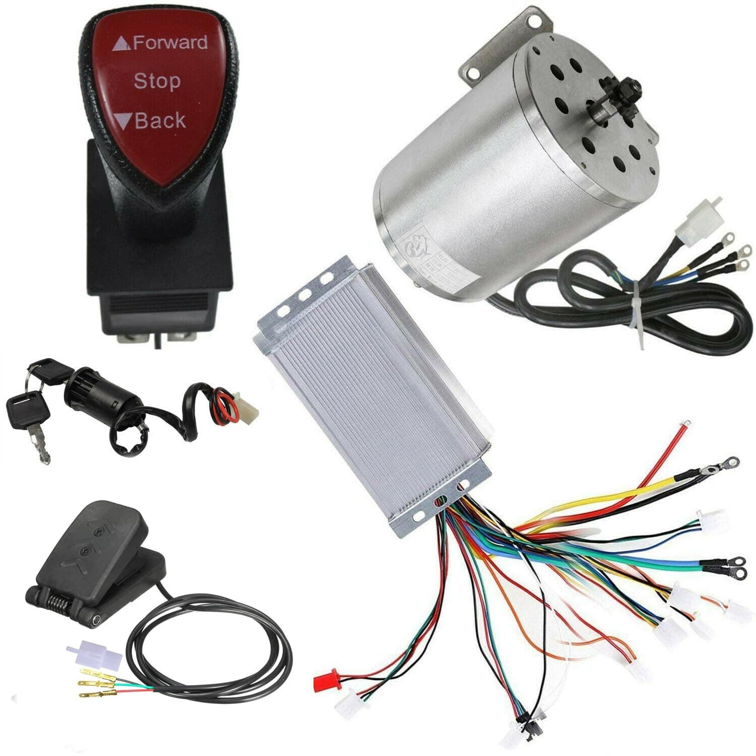 High-Speed 1800W 48V Brushless Electric Scooter & Go Kart Motor Kit