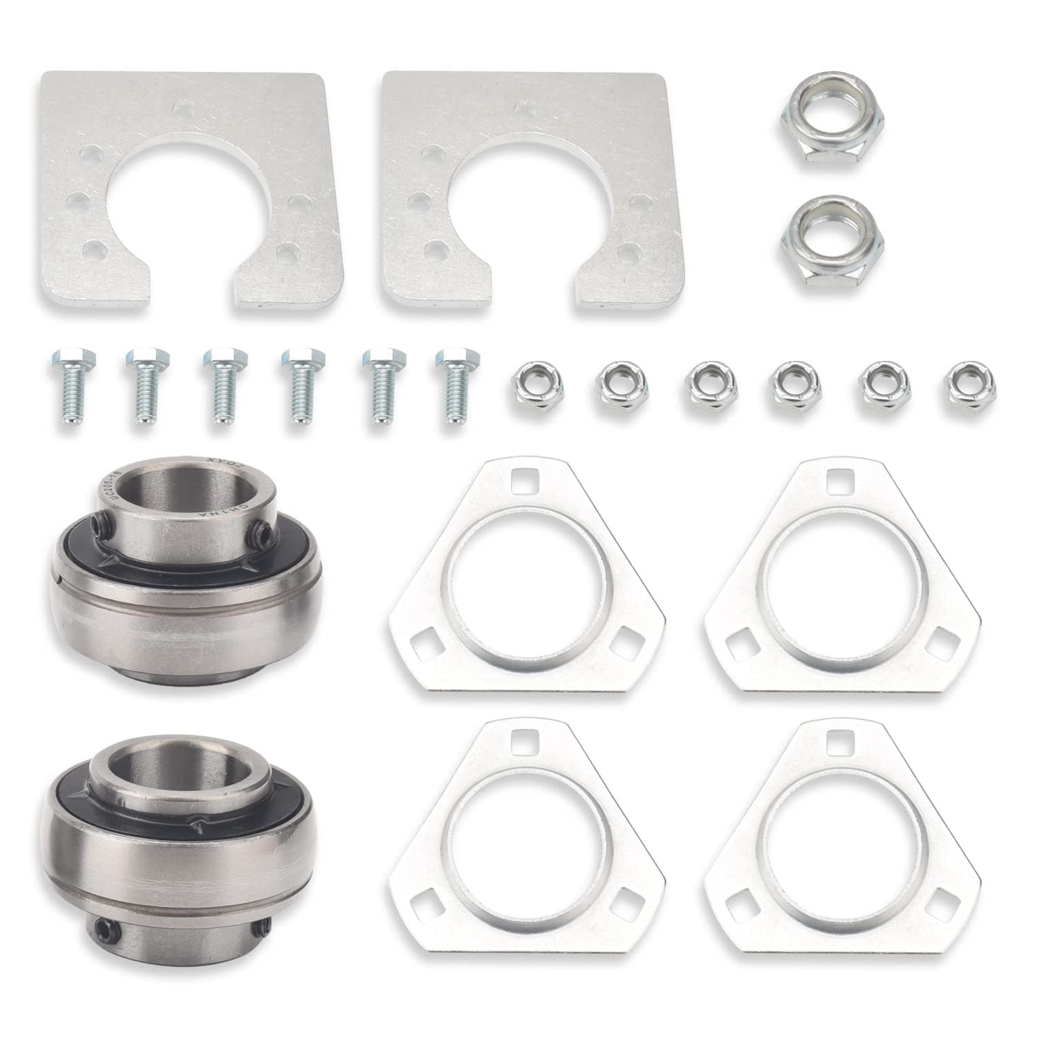 3-inch Bolt Ring Compatible Go-Kart Live Axle Bearing Kit for Mi-ni Bikes/Tr-ikes/ATV